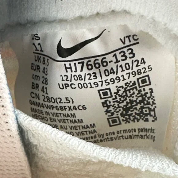 Nike React X Infinity Run 4 Sail-Crimson-Vapor Green Women's Size 11 HJ7666-133 - Picture 10 of 10